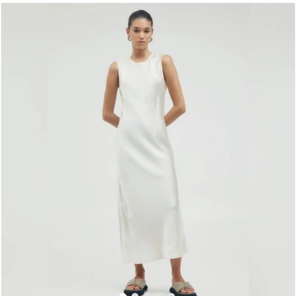 Third Form Satin tank midi dress